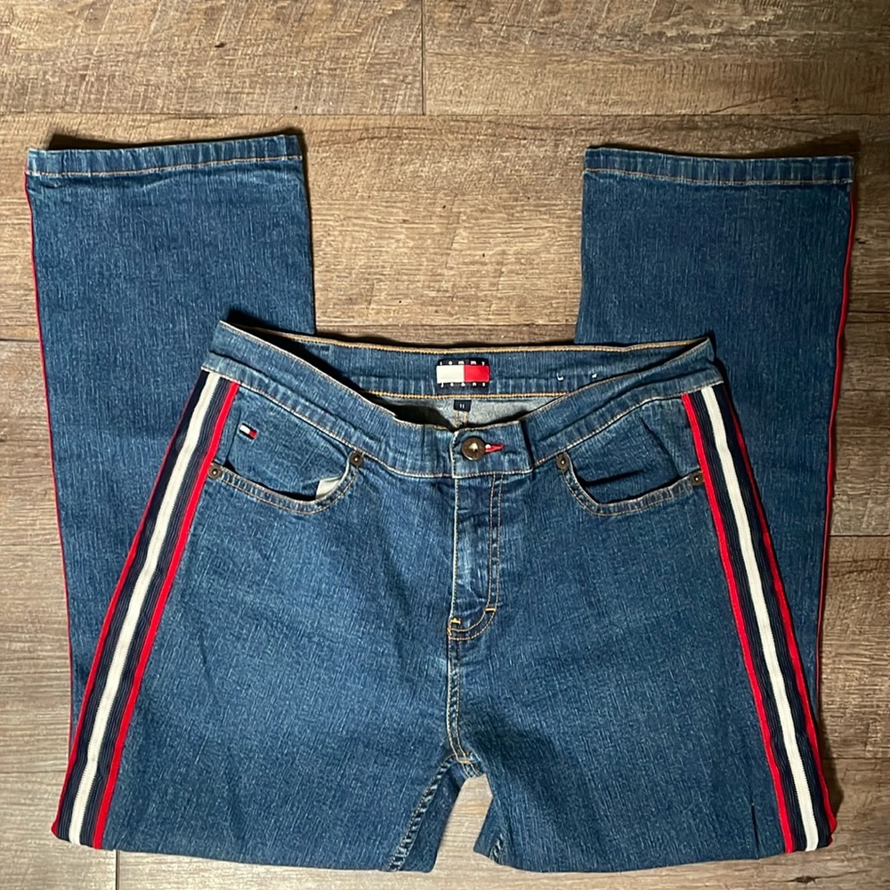 Vintage Y2K Tommy jeans striped denim jeans